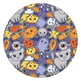 thumbnail image 1 of Halloween Cute Icons Collage Pattern Round Fitted Tablecloth with Elastic Edge,Dining Table Cover Waterproof,Outdoor Round Tablecloth for Camping,Dining,Indoor and Outdoor, 1 of 7