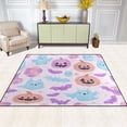 thumbnail image 1 of Halloween Cute Pumpkin 80''x58'' Extra Large Plush Memory Foam Rug, Soft, Absorbent, Non Slip, 1 of 7