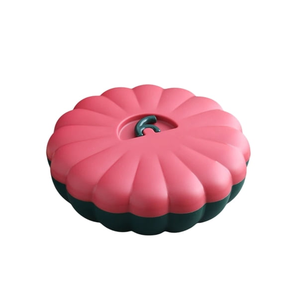 Halloween Cute Pumpkin Serving Tray with Lid, Detachable Divided Compartment Pumpkin Shape Snack Box, Thanksgiving Pumpkin Candy Box for Halloween Candy Appetizer Nuts Snack Food