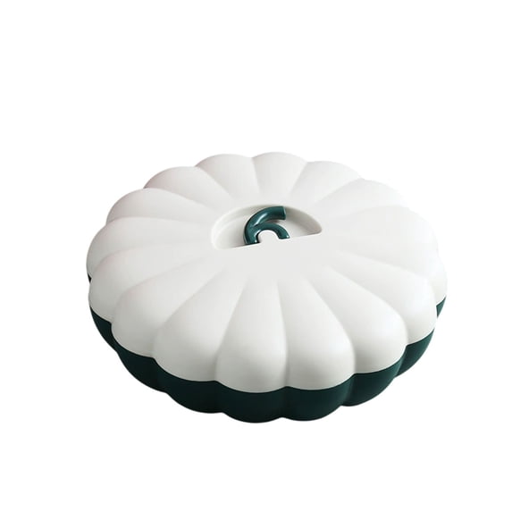 Halloween Cute Pumpkin Serving Tray with Lid, Detachable Divided Compartment Pumpkin Shape Snack Box, Thanksgiving Pumpkin Candy Box for Halloween Candy Appetizer Nuts Snack Food