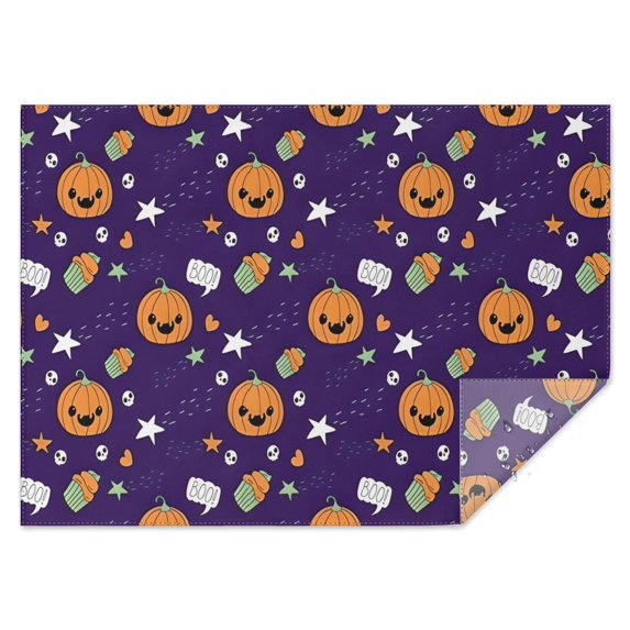 Cute Halloween Icons Pattern Rectangle Tablecloth 60"x84",Waterproof Polyester Rectangle Table Cloth, Wipeable Spillproof Polyester Tablecloth for Dining, Camping, Indoor and Outdoor