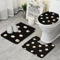 thumbnail image 1 of Halloween Cute Pumpkins Pattern Bathroom Rugs Sets 3 Piece,Toilet Cover Set,Absorbent Non Slip Bathroom Mats Sets with U-Shaped Contour Rug Toilet Rug Set, 1 of 5