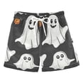 thumbnail image 1 of Halloween Cute Specters Pumpkins Boys' Swim Trunks Board Shorts Beach Pants Bathing Bottoms 3T, 1 of 8
