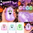thumbnail image 1 of Halloween Cute Squeeze Fidget Toys Ghost Squishy Slow Rise Glitter Sensory Fidget Moldable Soft Spooky Ghost Dumpling Squishies Stocking Stuffers Party Favors for Adults, 1 of 6