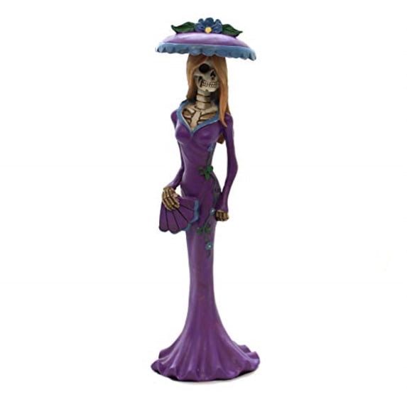 Halloween Day Of Dead Purple Lady Polyresin Summit Collection 8533