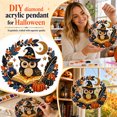 thumbnail image 1 of Halloween DIY Acrylic Pendant Diamond Painting Kit, 3D Owl Witch Hat Moon Pumpkin Book Gem Art Craft for Adults, Seasonal Fall Home Wall Decor Gift, 1 of 8