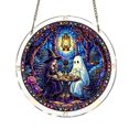 thumbnail image 1 of Halloween DIY Acrylic Puzzle Suncatcher Stained Glass Transparent Window Hanging Ornament With Metal Chain, 1 of 4