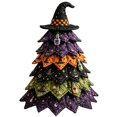 thumbnail image 1 of Halloween DIY Craft Kit, 3D Quilted Fabric Tree Sewing Project for Adults Beginners, Seasonal Mantel Shelf Decor, Handmade Spooky Home Gift #H, 1 of 5