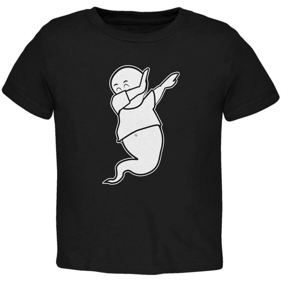 Halloween Dabbing Ghost Toddler T Shirt Black 4T