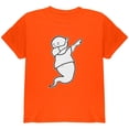 thumbnail image 1 of Halloween Dabbing Ghost Youth T Shirt Orange Youth X-SM, 1 of 1