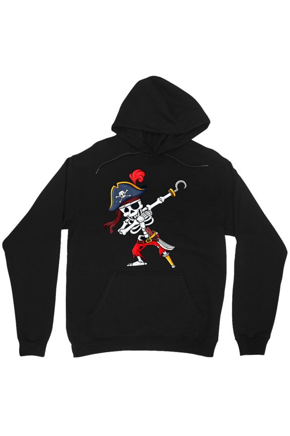 Halloween Dabbing Pirate Skeleton Funny Graphic Creepy Costume Dab Dance M7565 Unisex Hoodie, Up to Size 5XL