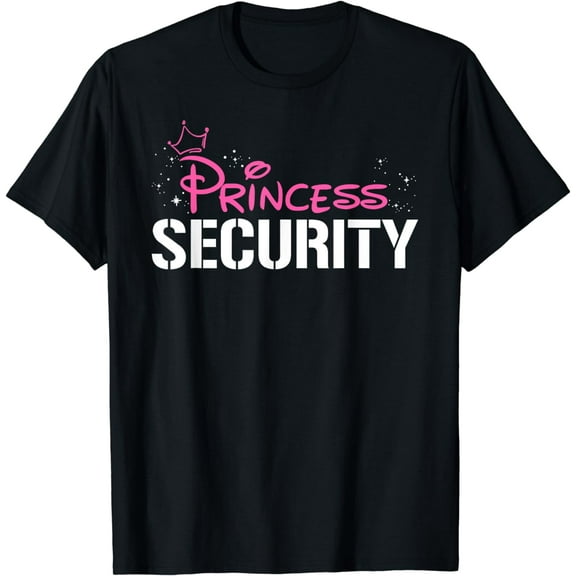 Halloween Dad Mom Daughter Adult Costume, Princess Security T-Shirt