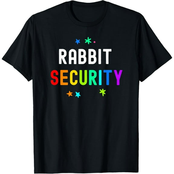 Halloween Dad Mom Daughter Adult Costume Rabbit Security T-Shirt tee