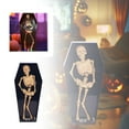 thumbnail image 1 of Halloween Dancing Coffin Skeleton with LED Lights Animated Prop Voice Activated Decorations with Spooky Music and Glowing Effects Scary Jumping Skeleton for Haunted House Yard Cemetery Party Decor, 1 of 6