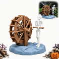 thumbnail image 1 of Halloween Air Driven Skeleton Water Wheel Aquarium Decoration, Dynamic Moving Bubbler Fish Tank Ornament for Oxygen Aeration, Halloween Themed Underwater Decor, 1 of 10