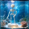 thumbnail image 1 of Halloween Dancing Skeleton Aquarium Ornament, 5.9 Inch Movable Joint Air‑Powered Dancing Skeleton Fish Tank Decor, Halloween Underwater Landscape for Home Aquarium Display by XSAOP, 1 of 6