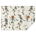 thumbnail image 1 of Halloween Dancing Skeletons Rectangle Tablecloth 60"x84",Waterproof Polyester Rectangle Table Cloth, Wipeable Spillproof Polyester Tablecloth for Dining, Camping, Indoor and Outdoor, 1 of 5