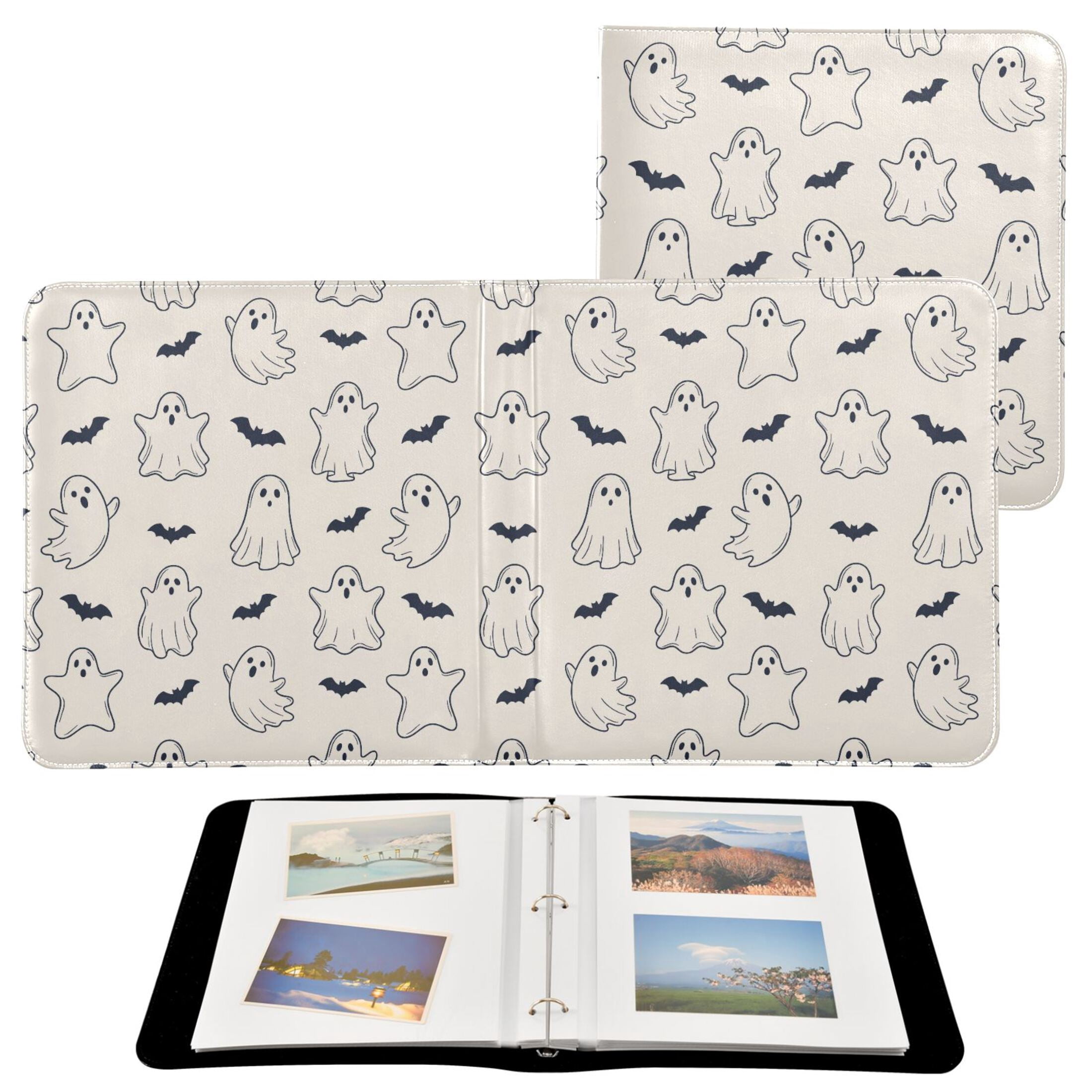 Halloween Dancing Specters Cute Bats PU Leather Photo Albums 3 Rings ...