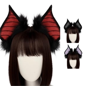 Halloween Dark Bat Animal Ears Headband Realistic Horns Accessory For And Dress Up