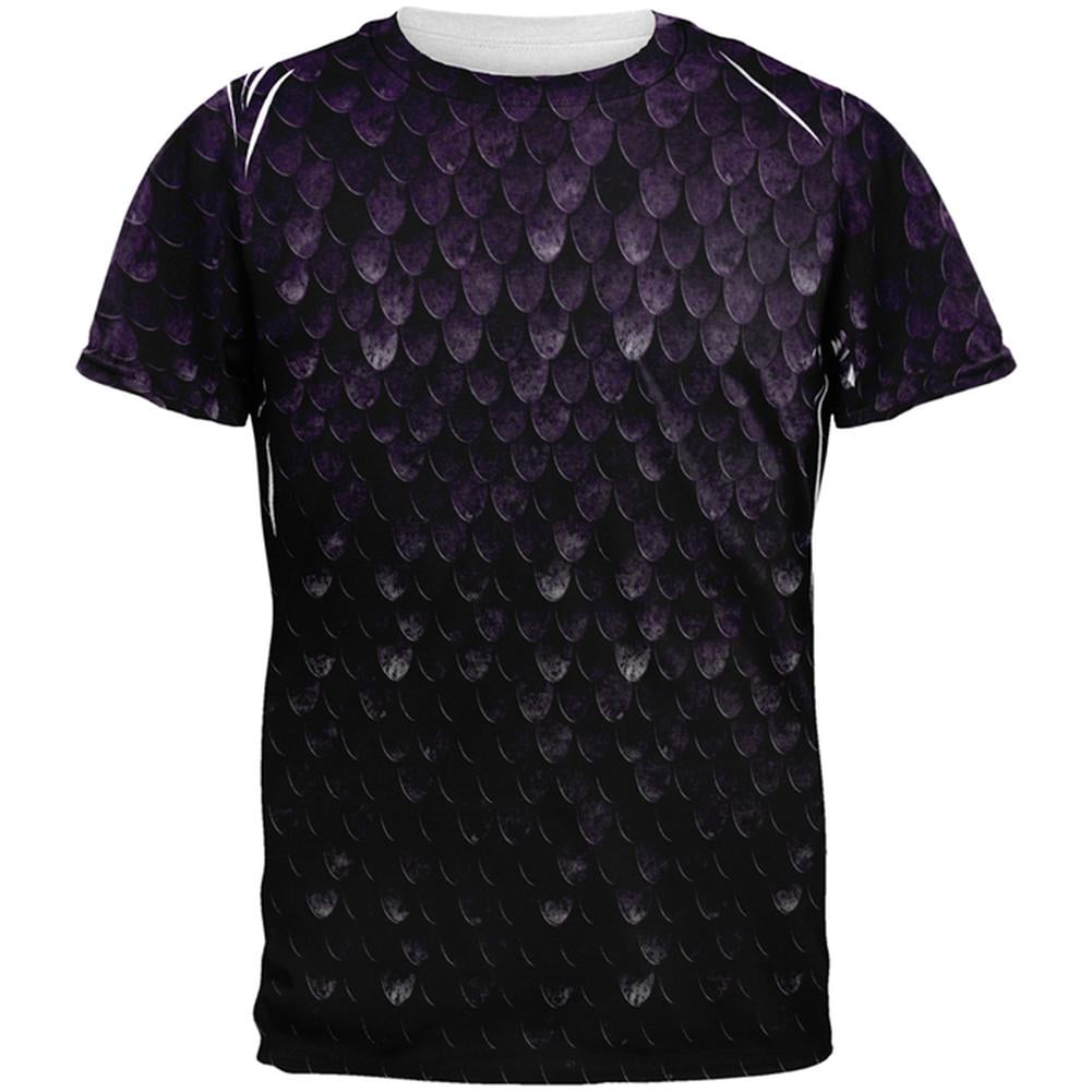 Halloween Dark Elf Shadow Scale Armor All Over Mens T Shirt Multi SM