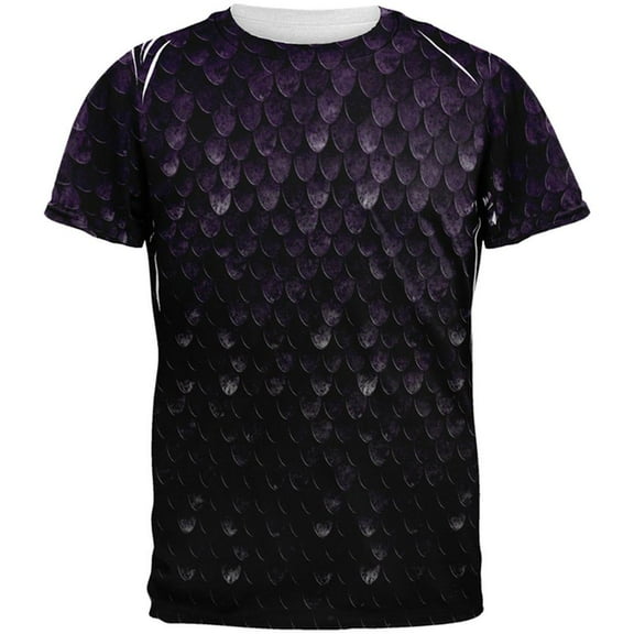 Halloween Dark Elf Shadow Scale Armor All Over Mens T Shirt Multi SM