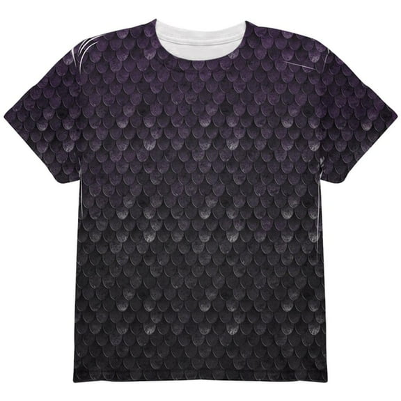 Halloween Dark Elf Shadow Scale Armor All Over Youth T Shirt Multi YSM