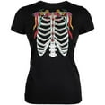 thumbnail image 1 of Halloween Day of the Dead Skeleton Costume Juniors Soft T Shirt Black MD, 1 of 1