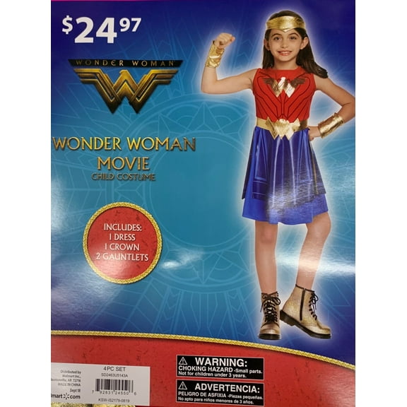 Halloween Dc Wonder Woman Costume Girl Med