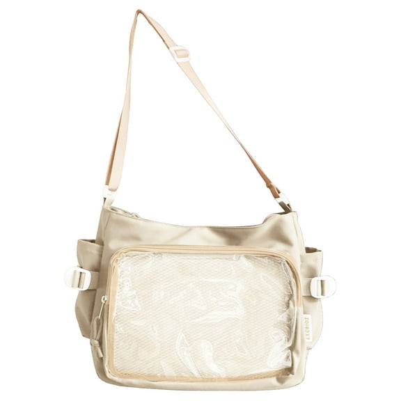Halloween Women Ita Bag Fashion Shoulder Bag Stylish Crossbody Bag Chic Hobo Bag Daily Casual Portable Bag (Beige)