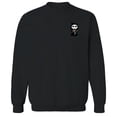 thumbnail image 1 of Halloween Death And Pizza Graphic Black Men's Cotton Pullover Sweatshirt, 1 of 1
