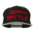 thumbnail image 1 of Halloween Death Battle Embroidered Snapback Cap - Black Silver OSFM, 1 of 5