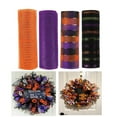 thumbnail image 1 of Halloween Deco Mesh Ribbon 4-Roll 10x30ft for Wreath Making DIY Crafts, 1 of 5