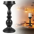 thumbnail image 1 of Halloween Decor - Candles and Candle Holders - Candle Holder - Halloween Candlestick American Retro Black Candlestick Aromatherapy Column Candle Stand Decoration Crafts Shooting Props, 1 of 9