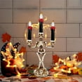 thumbnail image 1 of Halloween Decor - Candles and Candle Holders - Halloween Skeleton Candle Holder - Cheers Us Halloween Decoration Candlestick Light Halloween Candlestick Flameless Prop Candle Holder, 1 of 5