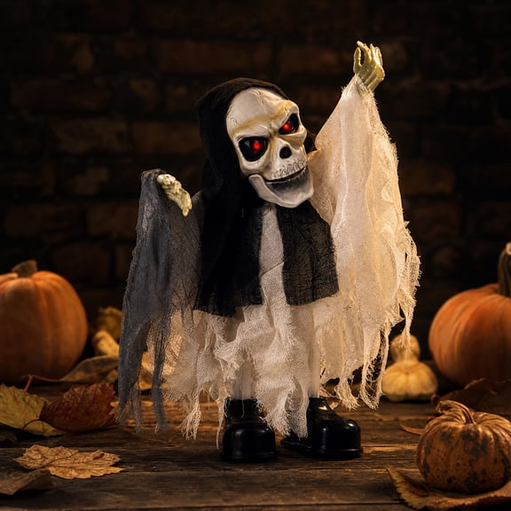 Halloween Decor Crazy Dancing Ghost Figure Toy, Animated Props Spooky Wobble Fun Accent, Halloween Party Decor for Home Festive Display