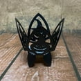 thumbnail image 1 of Halloween Decor - Desktop Dress Up - Candle Holder - Halloween Candle Holder Tealight Candle Holders with Pumpkin Bat Funny Shadow Black Metal Tea Light Holders Scary Halloween Decoration, 1 of 9