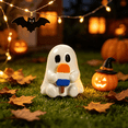 thumbnail image 1 of Halloween Decor Ghost Figurine Mini Resin Figures Cute Kawaii Halloween Decorations Ice Cream Ghost Statue Indoor Outdoor Home Tabletop Ornament, 1 of 1