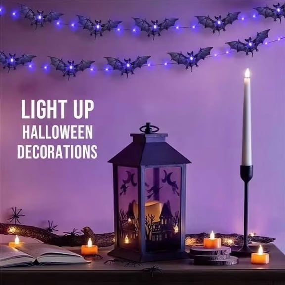 Halloween Decor,Halloween Party Decorations,Halloween Lights String 30 Lights With Remote 8 Lighting Modes Battery Operated String Lights For Outdoor Indoor Party Patio Halloween Decoration