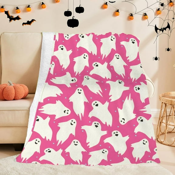 Halloween Decor, Halloween Themed Blanket Party Blanket Flannel Bed Blanket Sofa Throw Blanket, Halloween Gifts