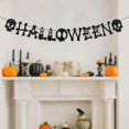 thumbnail image 1 of Halloween Decor - Household Pendant - Halloween Pull Flag - Halloween Banner Set Trick Or Burlap Banner Hanging Halloween Bskeleton Banner Bunting Garland Halloween Party Decorations Supplies, 1 of 7