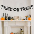 thumbnail image 1 of Halloween Decor - Household Pendant - Halloween Pull Flag - Halloween Banner Set Trick Or Burlap Banner Hanging Halloween Bskeleton Banner Bunting Garland Halloween Party Decorations Supplies, 1 of 7