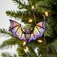 thumbnail image 1 of Halloween Decor - Household Pendant - Hanging Ornament - Halloween Bat Stained Glass Suncatcher Window Hanging Acrylic Wall Art Suncatcher Decoration, 1 of 5
