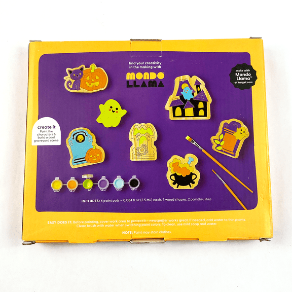 Halloween Decor Kit for Kids, Kids Paint Set DIY Paint Your Own Mondo Llama New