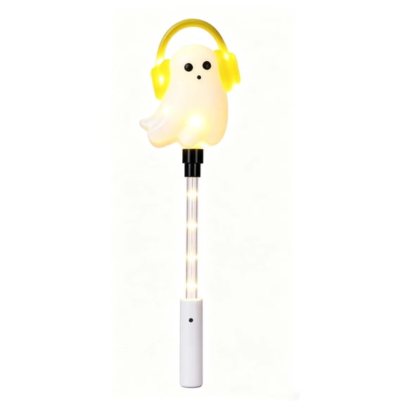 Halloween Decor Led Light Up Wand, 4 Styles Glowing Stick Ghost Pumpkin, Battery Operated Handheld Halloween Party Favors for Kids, Indoor Outdoor Decorations for Carnival Holiday