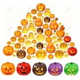 thumbnail image 1 of Halloween Decor Mini Resin Pumpkin Ornaments Waterproof Reusable Figurines for Party Favors Home Accents and DIY Crafts by MPOISVA, 1 of 7
