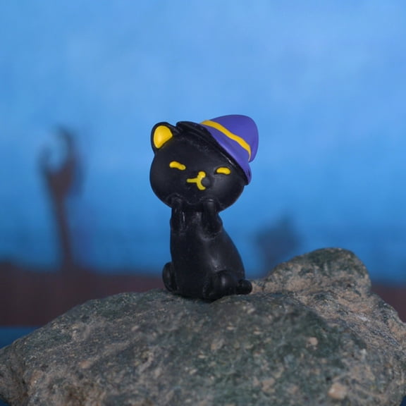 Halloween Decor - Plastic Decorative Ornaments - Decorative Piece - Halloween Village Accessories Halloween Charms Rabbit Statue Cute Rabbit Figurines Fairy Garden Ornament Halloween Figurines Decor