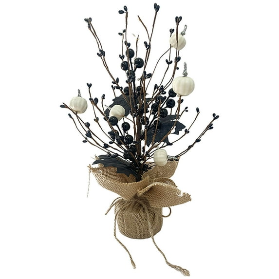 Halloween Decor Spider, Hwkond Black Halloween Tree Artificial Halloween Tree On The Table Scary Halloween Table Simulation Tree Decoration