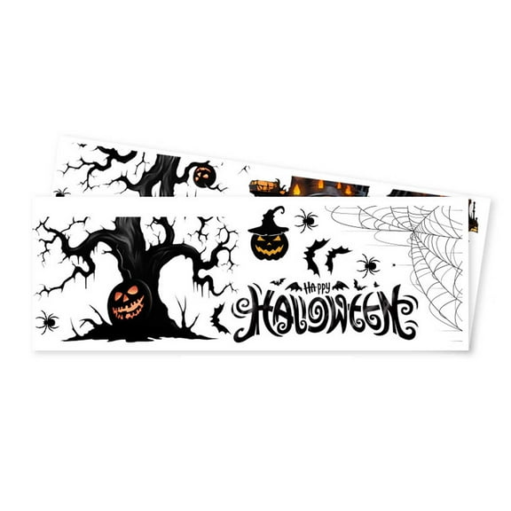 Halloween Decor Spider, Hwkond Halloween Black Spider Castle Wall Sticker Bedroom Background Decorative Wall Sticker