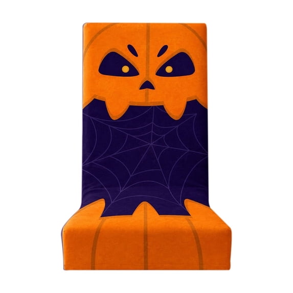 Halloween Decor Stretch Dining Room Chair Covers Gothic Style Removable Washable Chair Cover for Home Hotel Office Ceremony Wedding Party