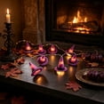 thumbnail image 1 of Halloween Decor Witch Hat String Lights 59.06 Inch Battery Operated Glowing Purple Felt Hats for Indoor Home Party Decor, 1 of 6